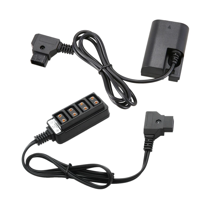 Man D-Tap B Type Power Dtap Tap Om 4 Vrouwelijke P-Tap Ptap Adapter Met D-tap Om Lp-E6 Volledig Gedecodeerd Dummy Batterij Adapter