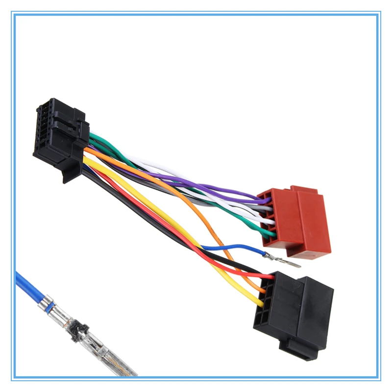 Car CD Player Tail Line Cable Car Stereo Wiring Harness ISO Radio Player Audio Connector Cable 16Pin for Pioneer 2003-on