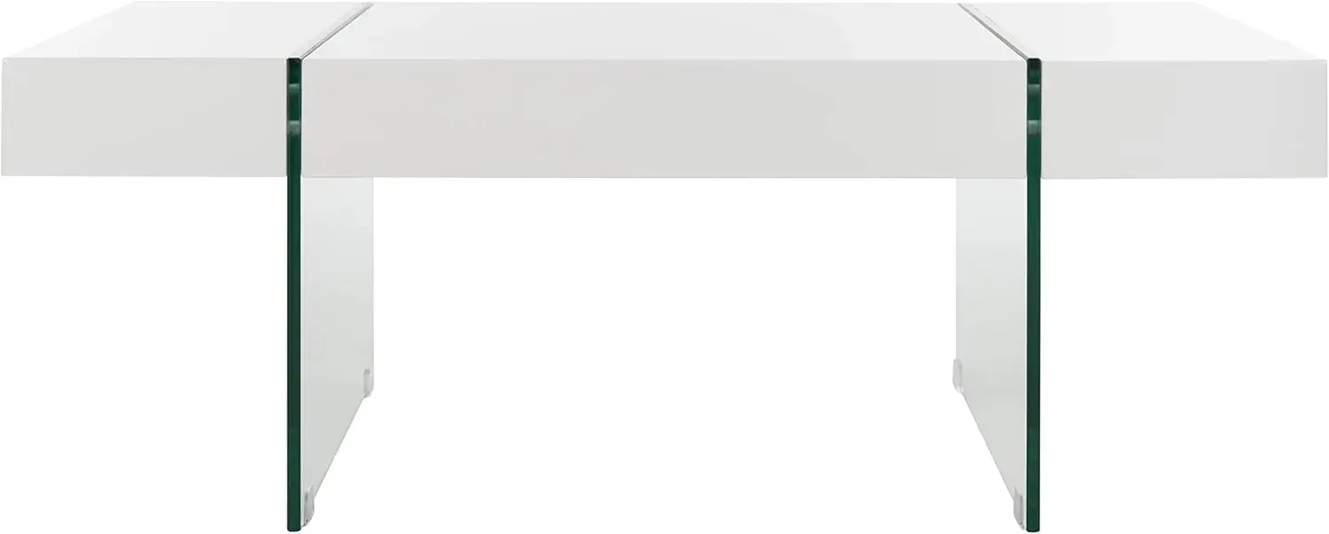 

Home Jacob White and Glass Leg Coffee Table