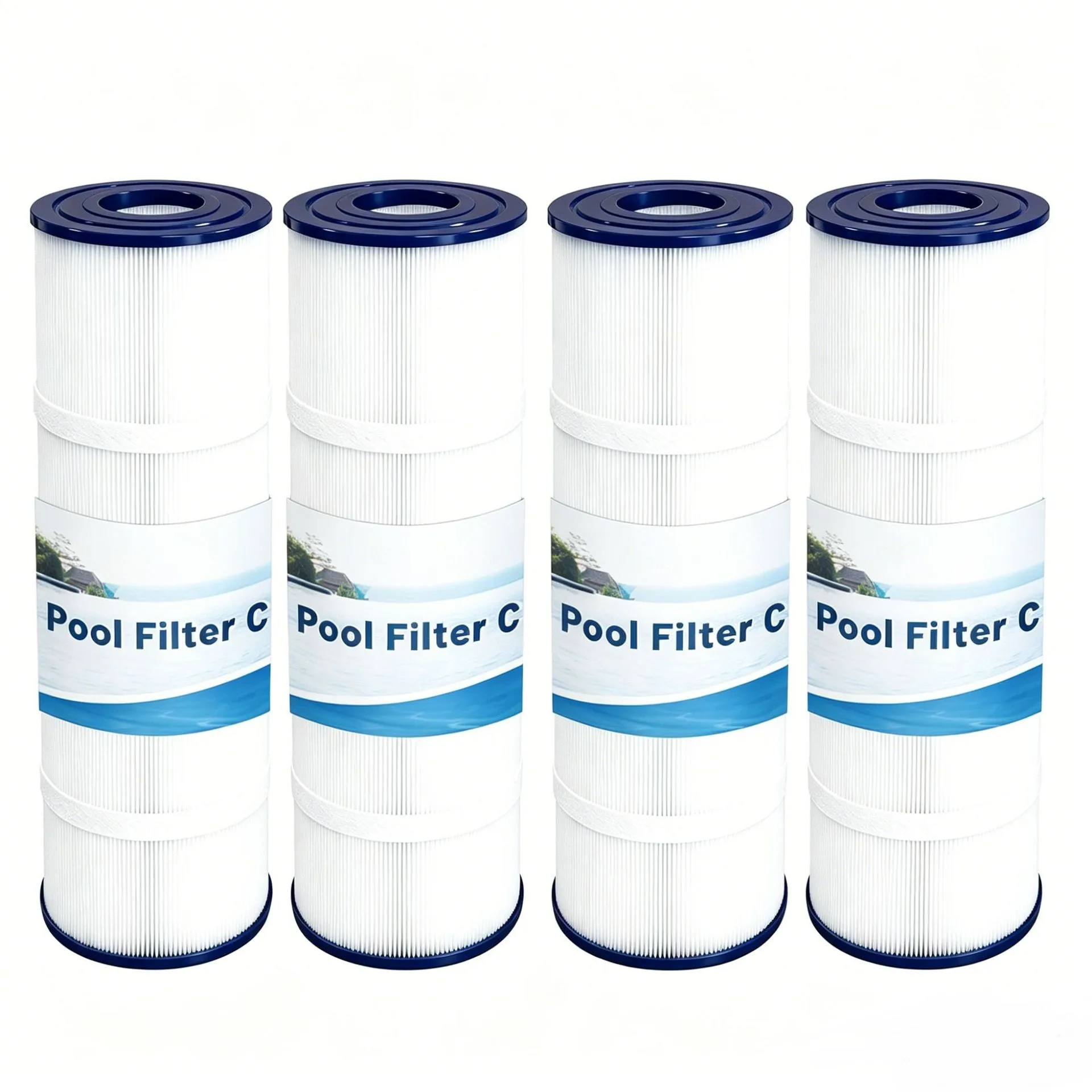 

Pool Filter Cartridge (4 Pack) 4x105 Sq.Ft Compatible with CCP420 160301 Ultral-A6 570-0425-07 C-7471 FC-1977 FC-6470