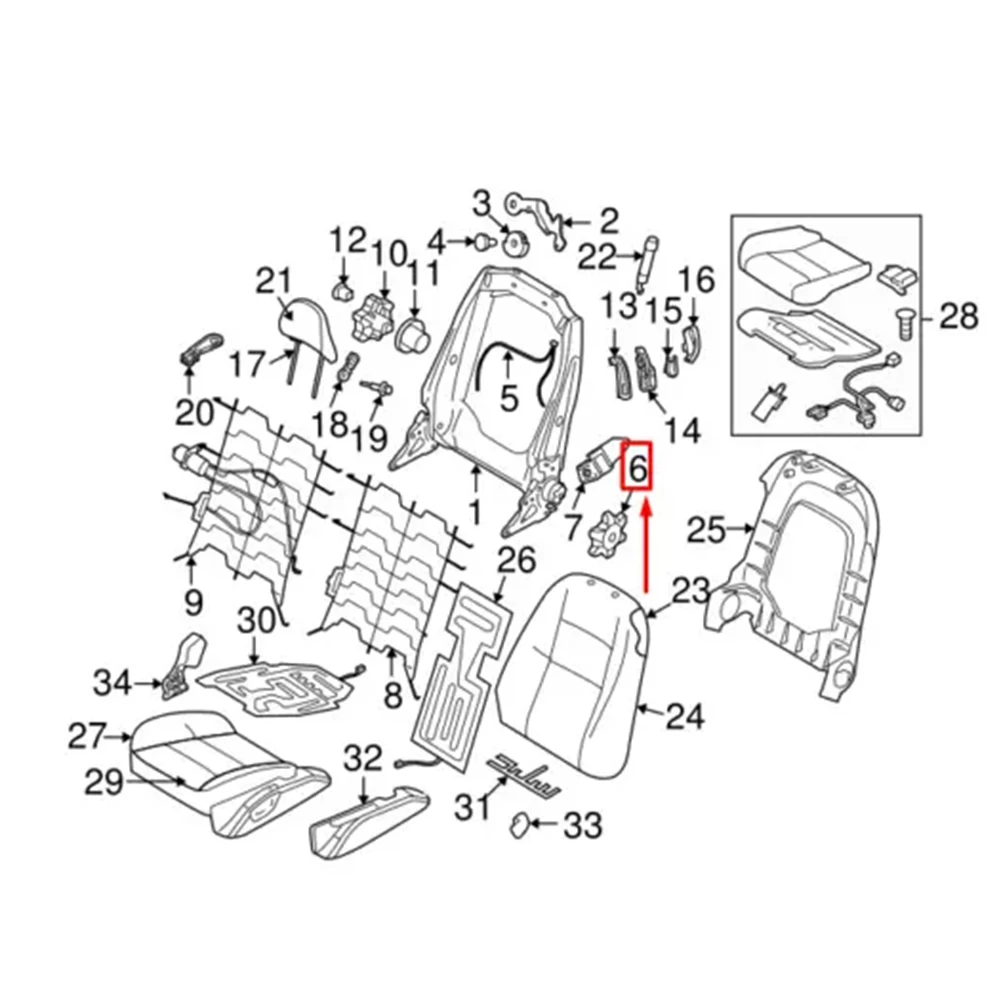 For Volvo C30 For Volvo C70 2006 Seat Black Adjustment Adjust Knob Handle Front Recliner Adjustment Knob