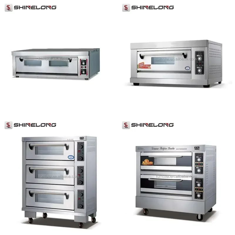 for Commerical K330 Single Layer 3 Trays Electric Bakery Deck Oven