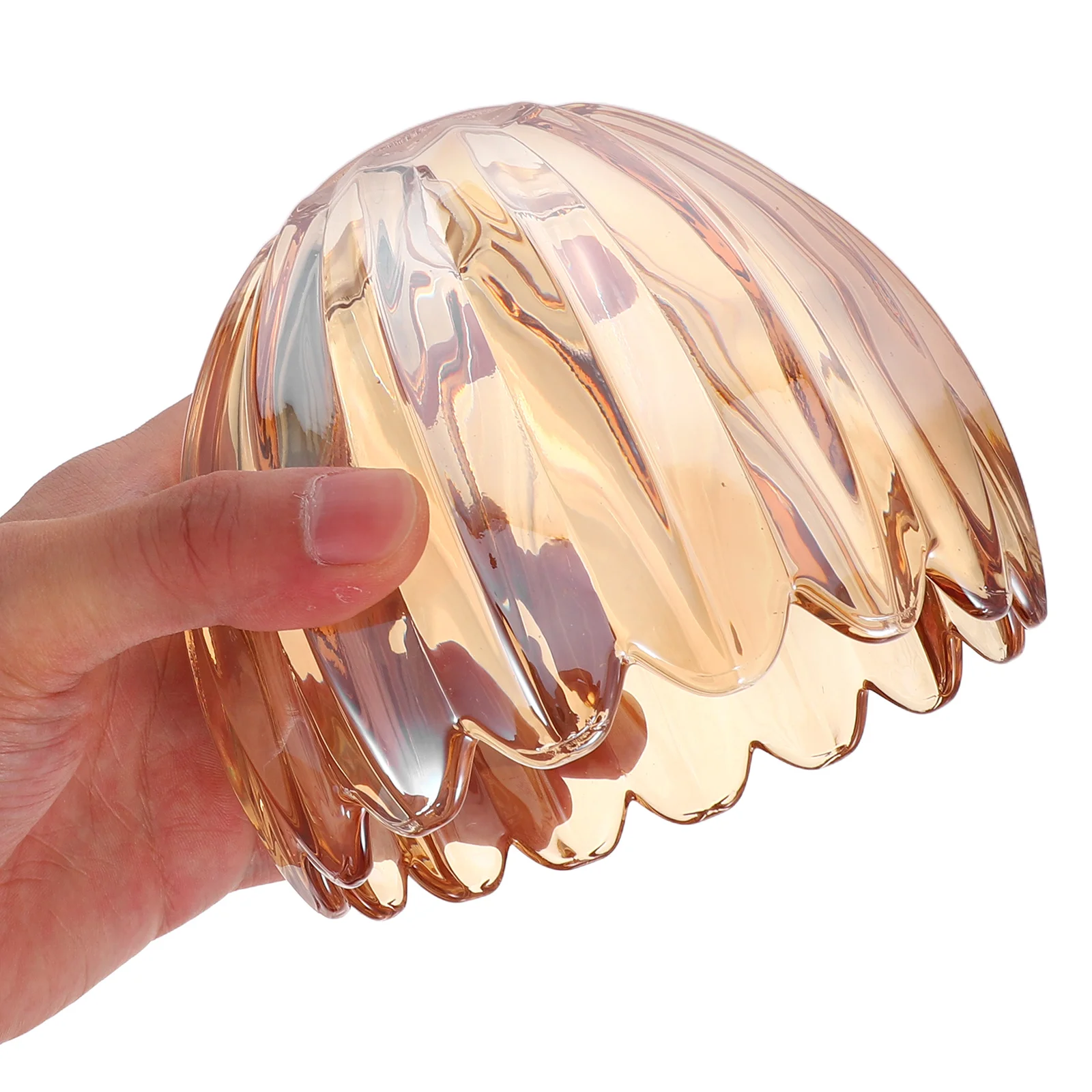 

Elegant Pumpkin Glass Lampshade Amber Tone for Wall Table Ceiling Lights Warm Ambient Light Shade Replacement Glass Light Shade