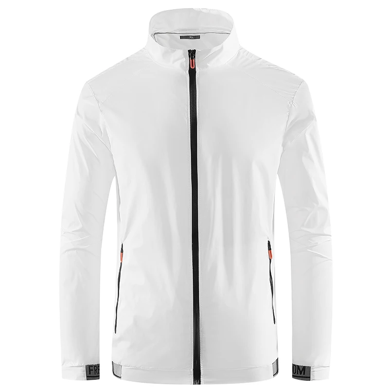 

Men's Ultra-Thin Ice Silk Sun Protection Clothing Summer Faion Outdoor Sports Fiing Cycling UV Protection Outerwear