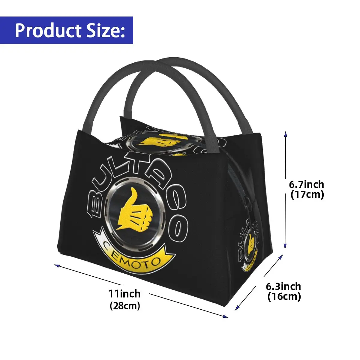 Bultacos Alpina Motorcycles Insulated Lunch Bag for Women Bento Storage Food Boxes Container Cooler Thermal Lunch Box Tote