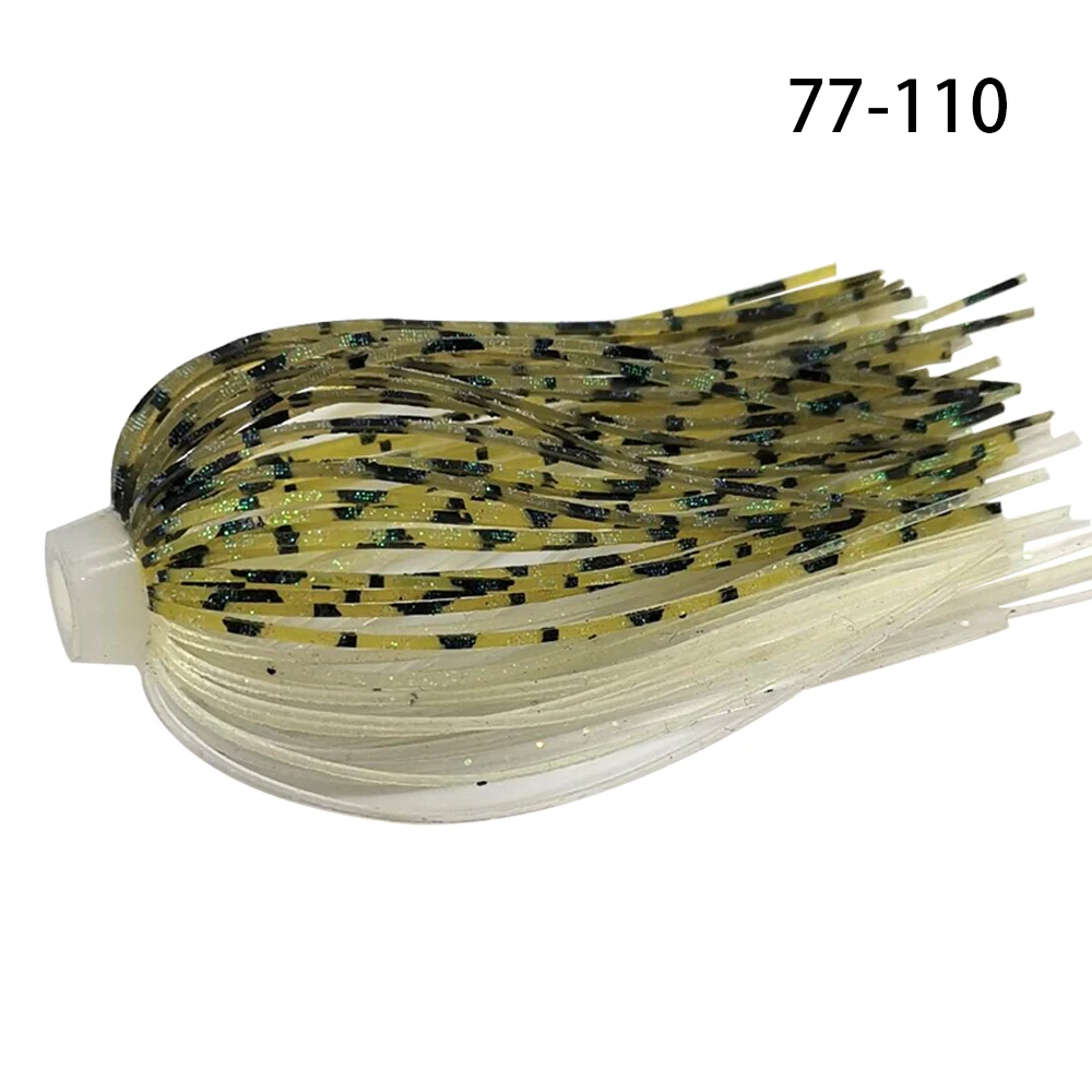5 Stück/Lot 88 Stränge 64mm Silikonröcke Elastische Löcher Schirmröcke Angelzubehör Buzzbaits Spinner Buzz Bait – Detail 15