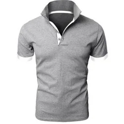 Men's Short Sleeve Polo Shirts Casual Slim Fit Basic Designed Shirts Quick-drying Anti-wrinkle Tops