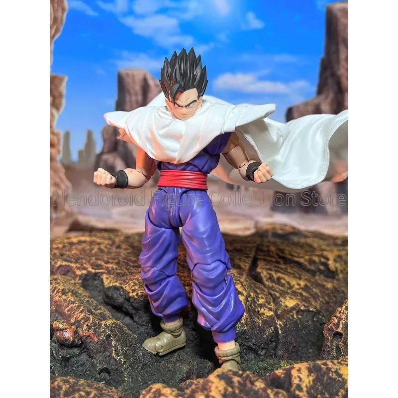 Dragon Ball Shf Series Anime Piccolo Namekian Exclusive Gohan Handmade Clothing White Cloak Suitable for 1/12 Action Figure view 5