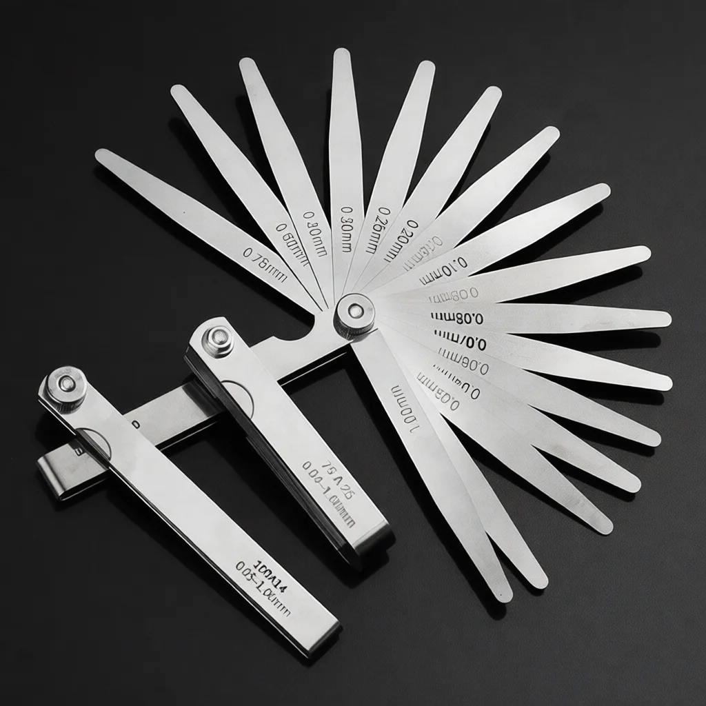 Stainless Steel Feeler Gauge Accurate Dual Scale Gap Width Measuring Ruler Tool For Mechanical Assembly Testing