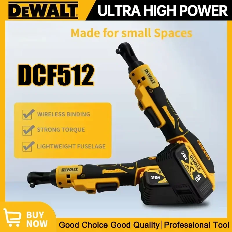 Dewalt DCF512 1/2 Inch Brushless Ratchet Right Angle Wrench LED Cordless Driver Variable Speed Power Wrench 20V Power Tools
