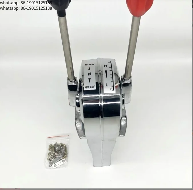 Gear throttling pipeline cooler, outboard gear rod, marine use