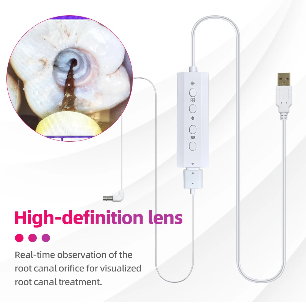 LED Dental Digital Micro Intra Oral Camera Wifi Foot Control HD Visual Camera Endoscope for Root Canal Treatment Dentist Clinic
