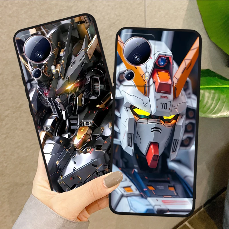 MOBILE SUIT GUNDAM Cover For Xiaomi Mi 14 13 12X 12 11 11T 11i 10T 10 Pro Lite Ultra 5G Black Phone Case