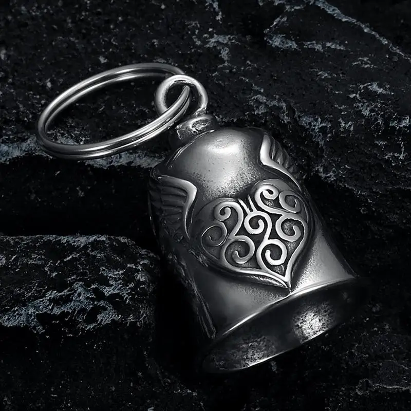 Riding Bell Angel Guardians Biker Riding Bell Portable Motorcycle Accessories For Biker Riders Motorcycle Bicycle Valentine Gift