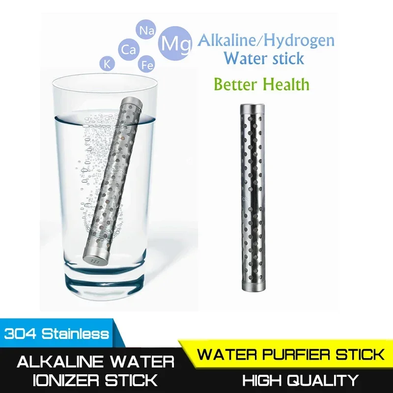 304 Roestvrij Staal Ph Lonizer Negatieve Lon Alkalische Filter Waterzuiveraar Stick Energie Draagbare Huishoudelijke Alkalische Water Stick