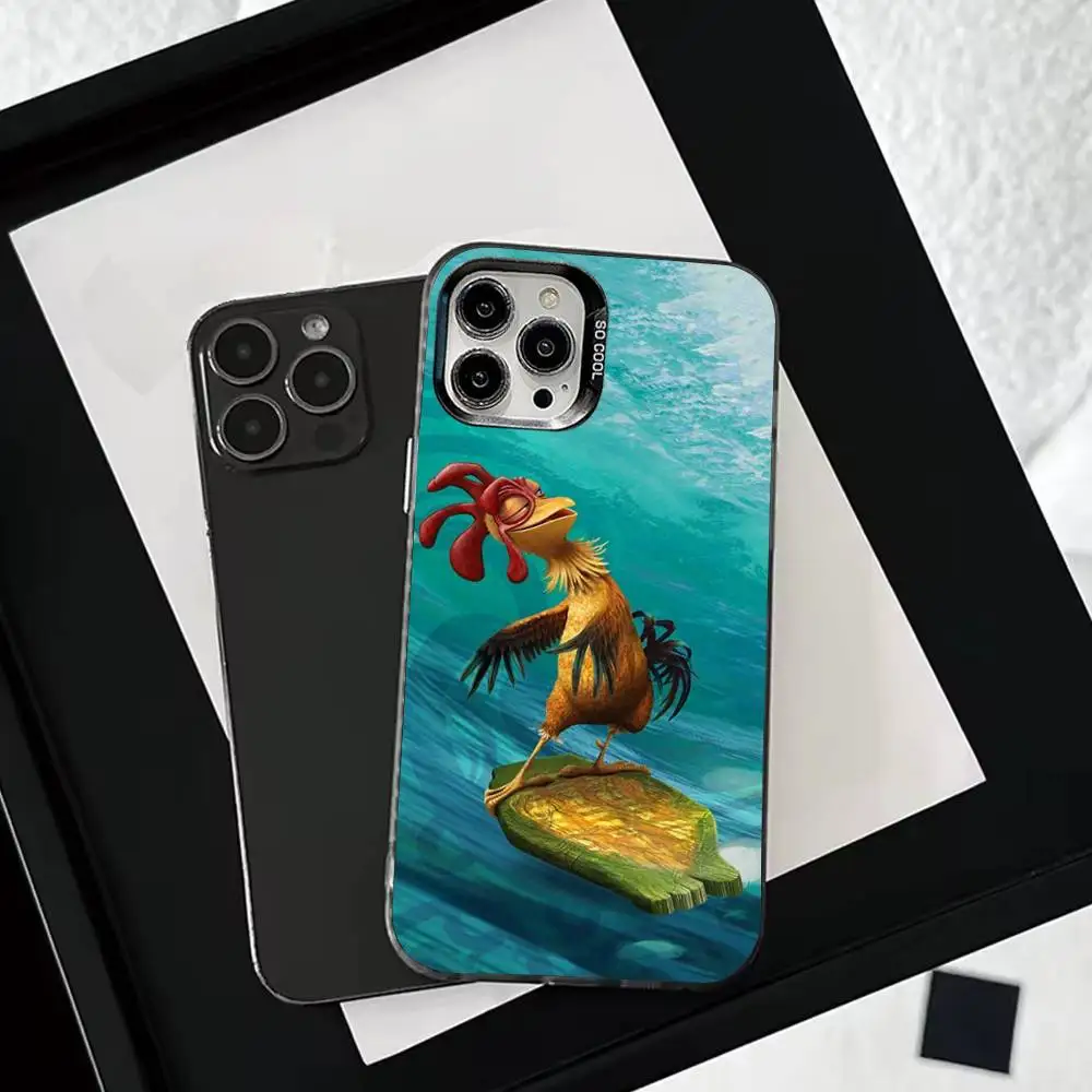 حافظة هاتف C-Chicken J-Joe Surf-es لهاتف iPhone 16,15,14,13,12,11,Mini,Pro,SE,MAX غطاء أبيض غير لامع مقاوم للصدمات