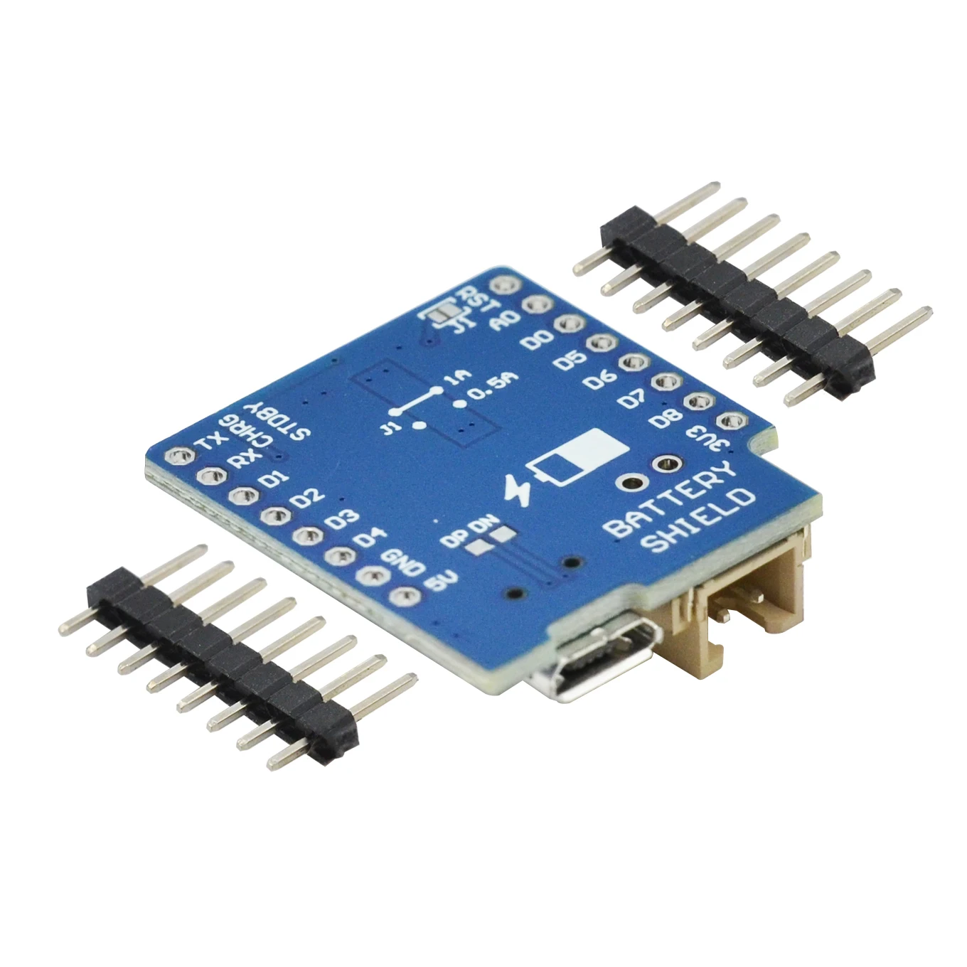 Battery Shield For WEMOS D1 mini single lithium battery charging & boost