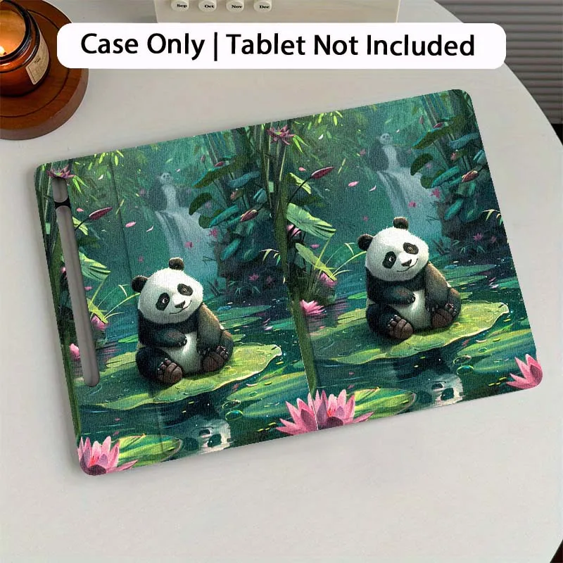 Cartoon Anime Panda Cute Tablet Case For Samsung Galaxy Tab S7 S8 S9 S10 FE Plus 12.4 13.1 Inch