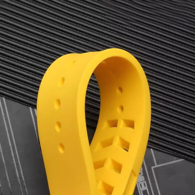 สายซิลิโคนอ่อนนุ่มสำหรับริชาร์ด มิลล์ RM53/055/011/050 สำหรับผู้ชายกันน้ำและกันเหงื่อยางเกรดพรีเมี่ยมสายรัดข้อมือ 25 มม.