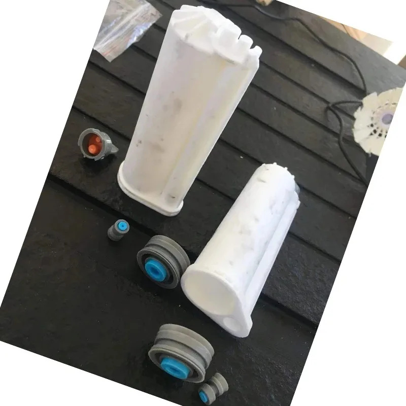 50ml 10:1 Ratio Empty Double Barrel Cartridge, AB Glue Tube with Piston Kit for Two-Component Adhesive Dispensing