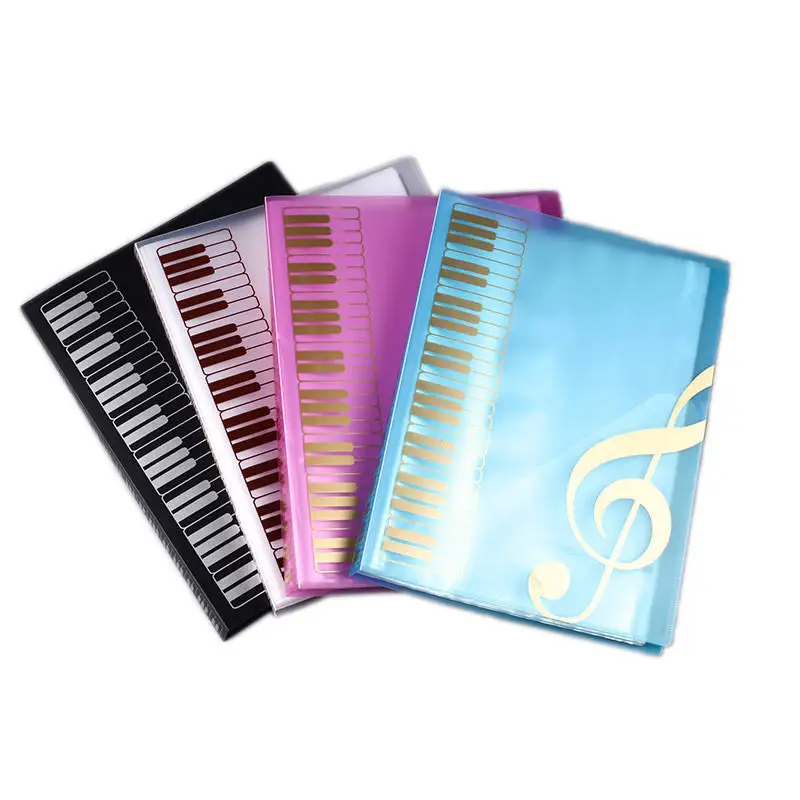 40 Pages A4 Multi-layer Music Score Folder Practice Piano Paper Sheets Document Storage Organizer