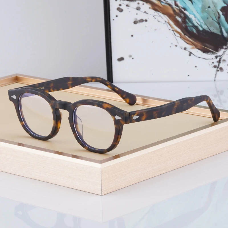 

Качественные ацетатные квадратные матовые черепаховые оправы для очков для мужчин и женщин, дизайнерские модные очки ручной работы в японском стиле