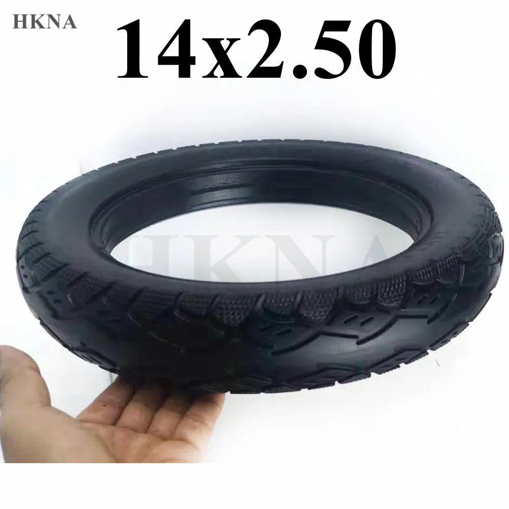 High Quality 14x2.50 Solid Tire 14 * 2.5 Explosion Proof Tire for Electric Vehicle Tire Accessories