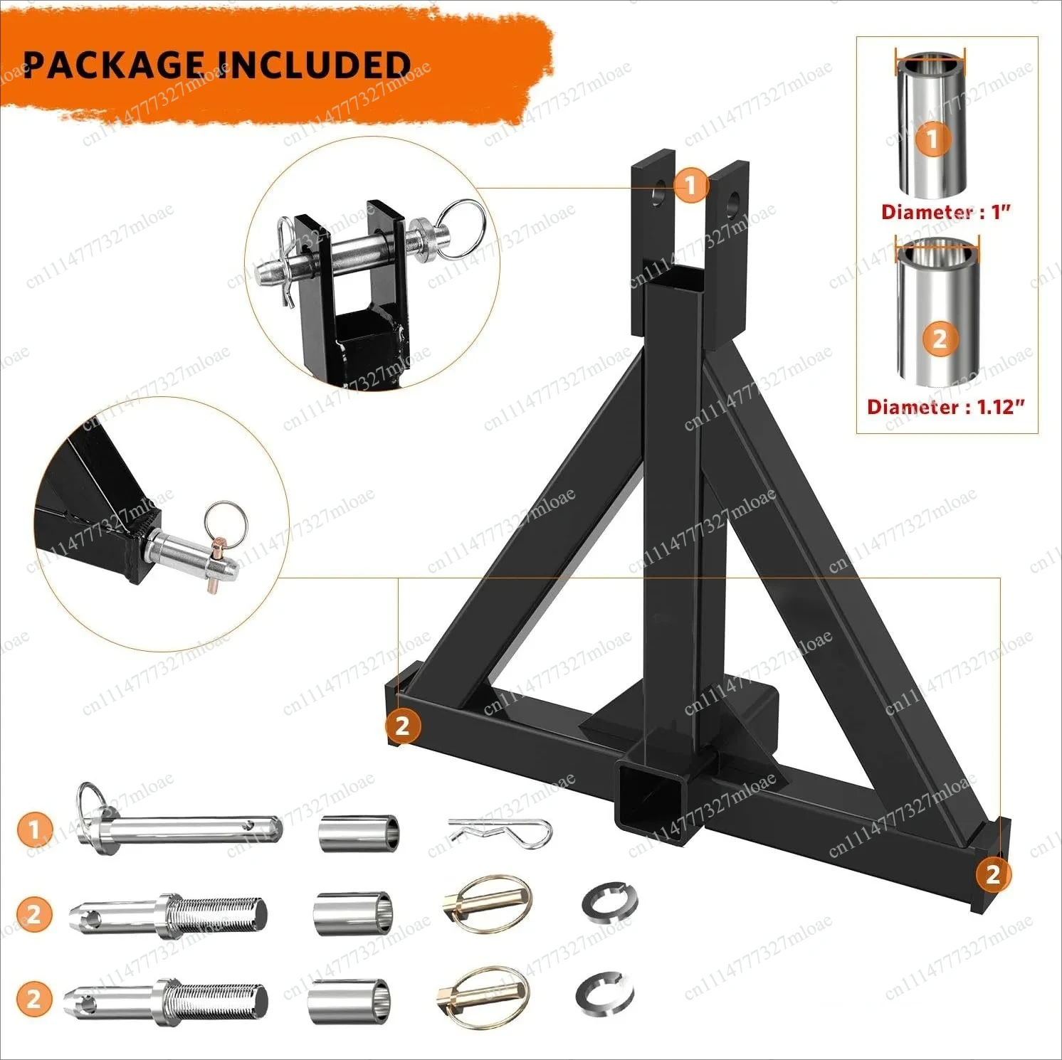 Agricultural Machinery Trailer Bar Tripod Trailer Hook Tractor Trailer Hook Agricultural Machinery Tractor Parts