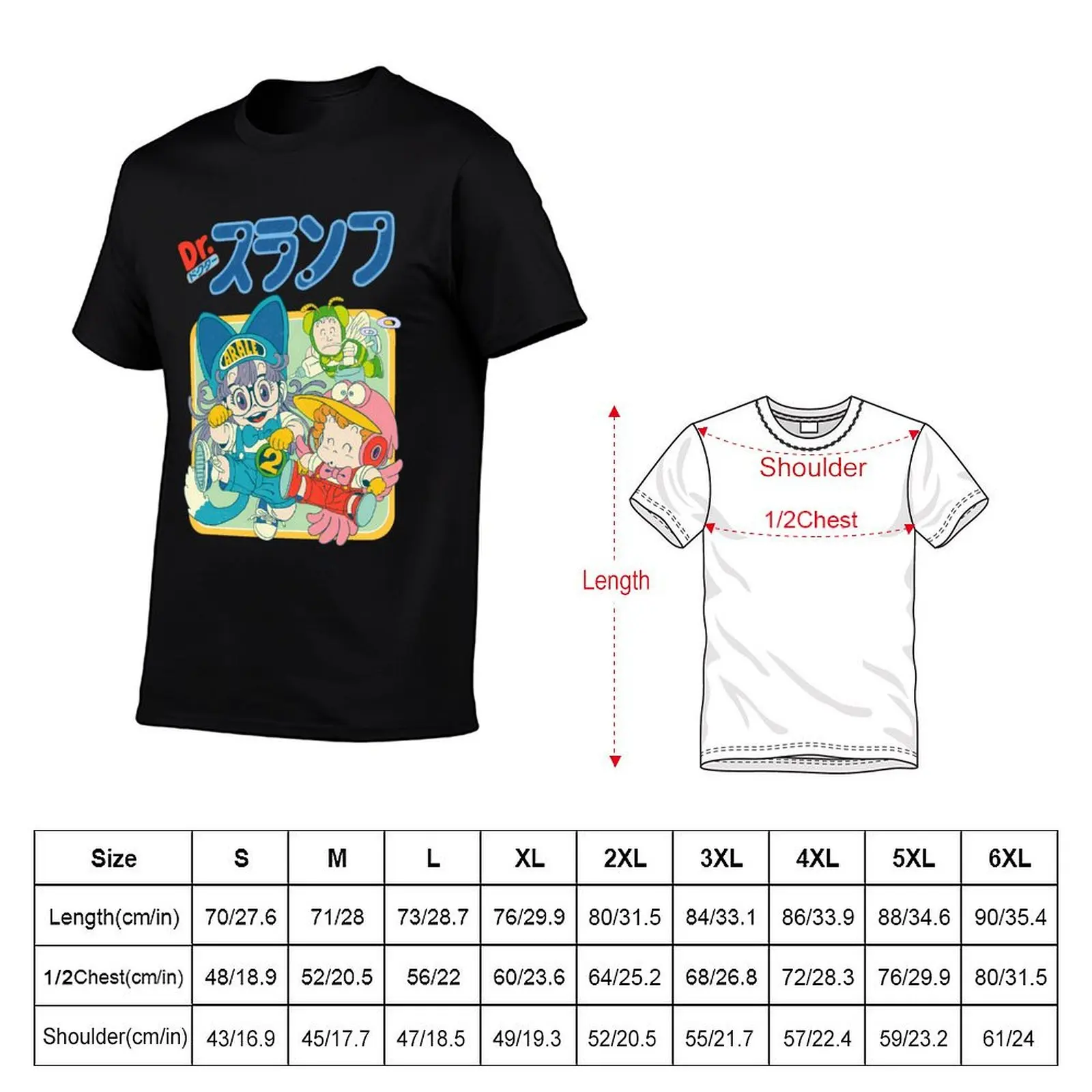 Arale Dr.Slump T-Shirt Casual Pattern Print Tee Shirt view 5