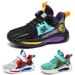 Boys Kids Sneakers Knitted Mesh Sports Shoes Breathable Lightweight Running Shoes for Kids Fashion Athletic Casual Shoe Dunk low