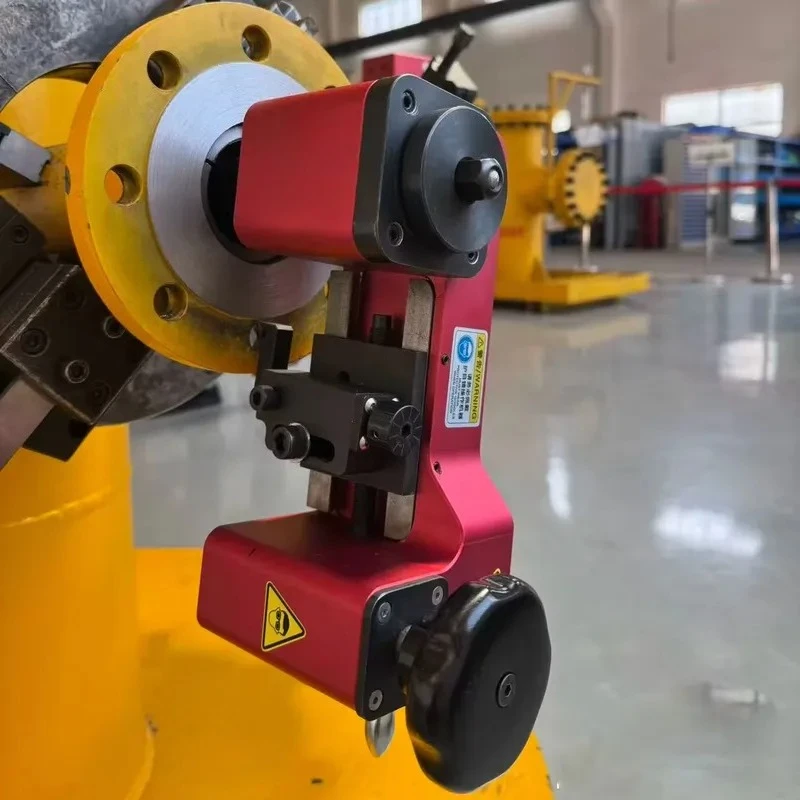 MFC350 27.2-355.6mm Customizable Quality Cutting ID Mounted Gear Portable Hand-operated Flange Machine for On-site Flange