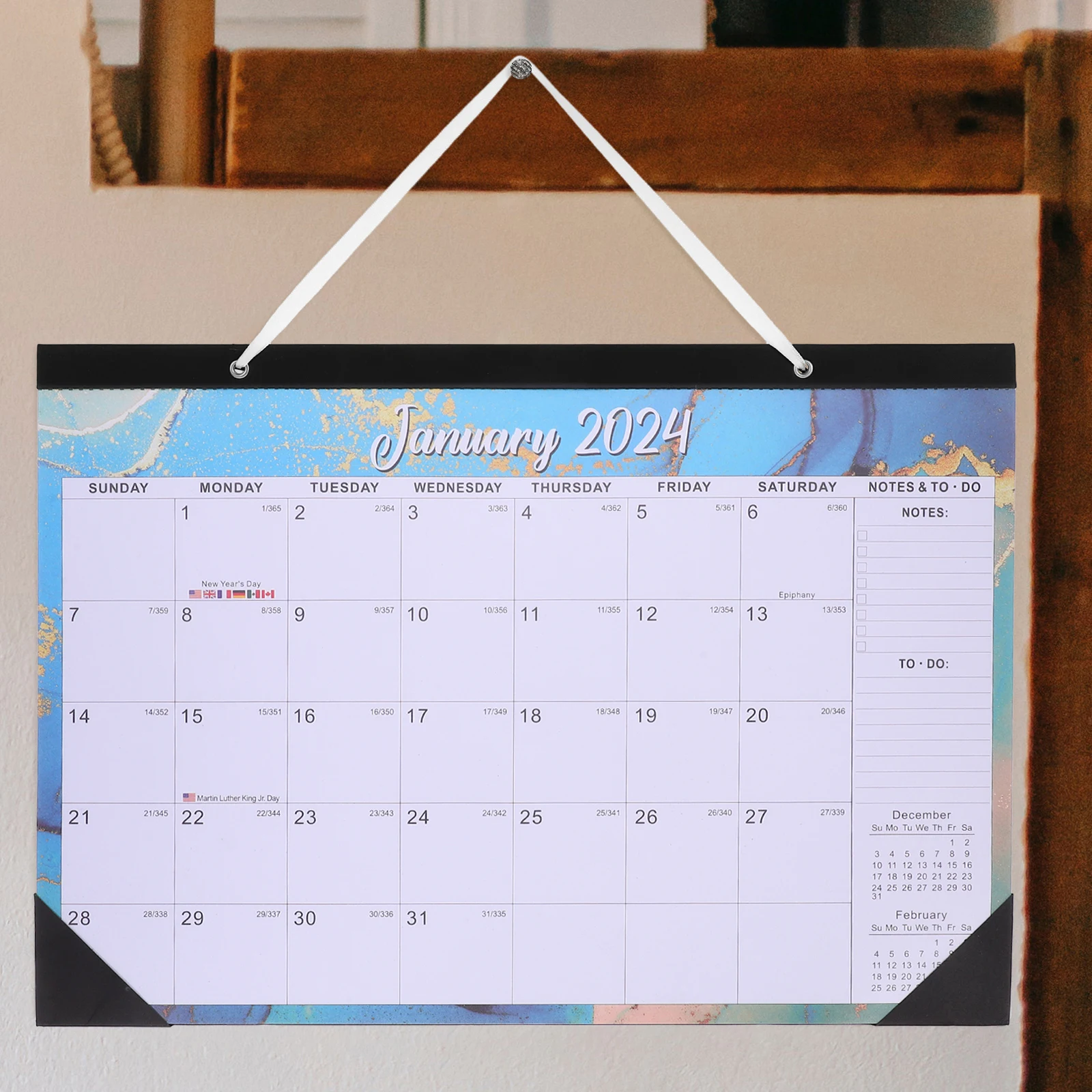 

Monthly Calendar English Wall Simple Decorative Use Hanging Household
