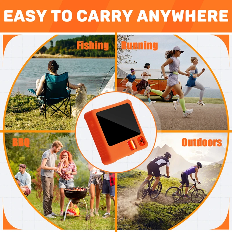 حافظة واقية من السيليكون لجهاز R1 AI غطاء حماية من السيليكون مضاد للانزلاق مناسب تمامًا لـ R1 AI