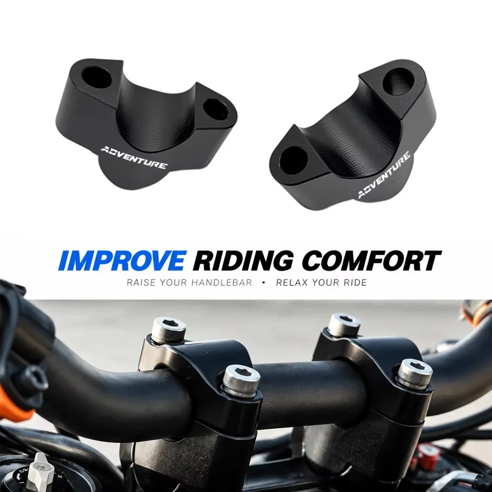 UP 27MM For 250 390 ADVENTURE 390R 390X ADV 2025 2026 Motorcycle Handlebar Heightening Code Handlebar Riser Clamp Adapter