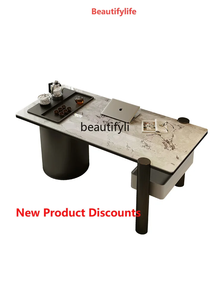 

X188 Natural Luxury Stone Tea Table High-End Modern Light Luxury Home Balcony Study Tea Table Tea Table furniture living room