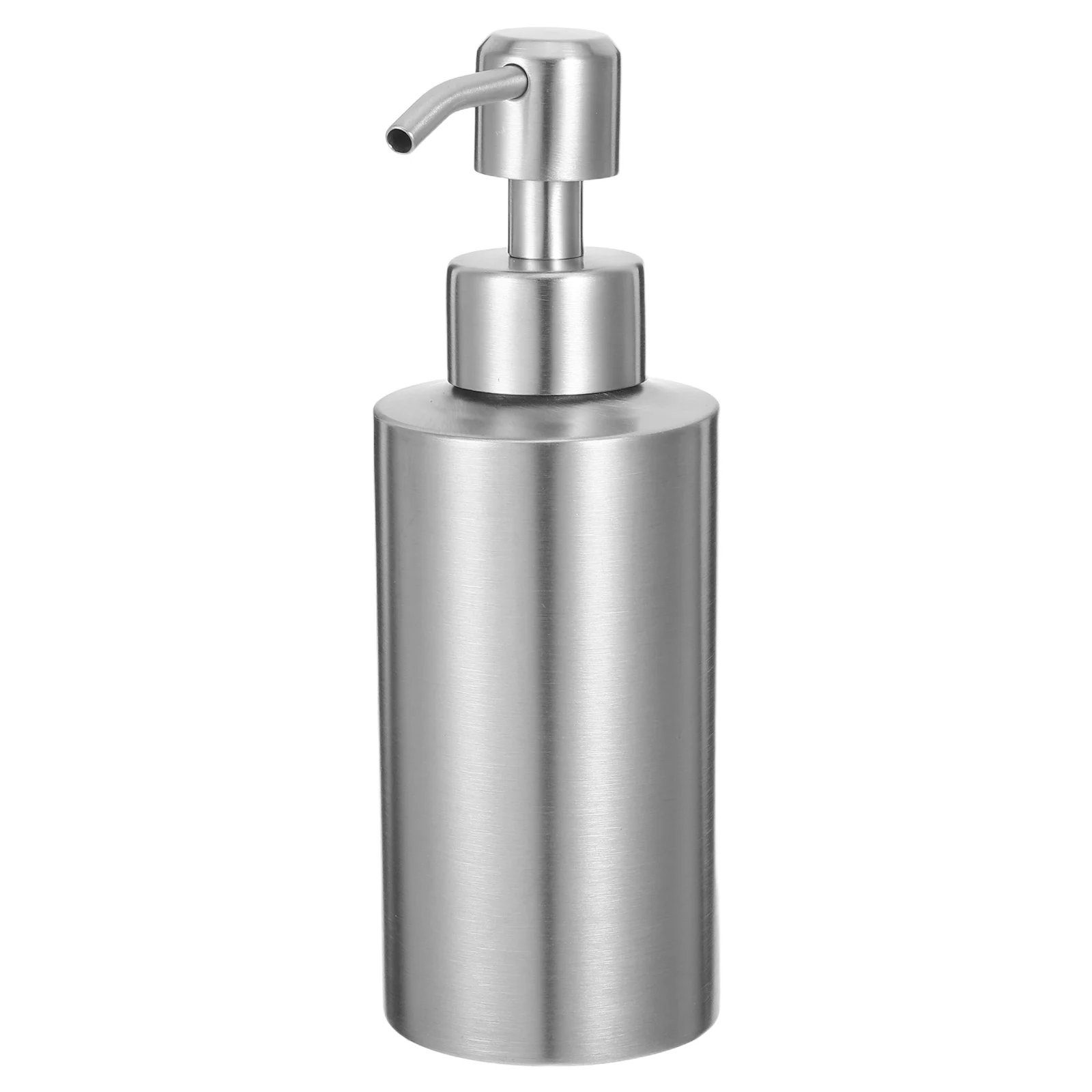 

250Ml Stainless Steel Soap Dispenser Silver Rust Proof For Bathroom Kitchen Lotion Storage Bottle Hand Empty Squeeze