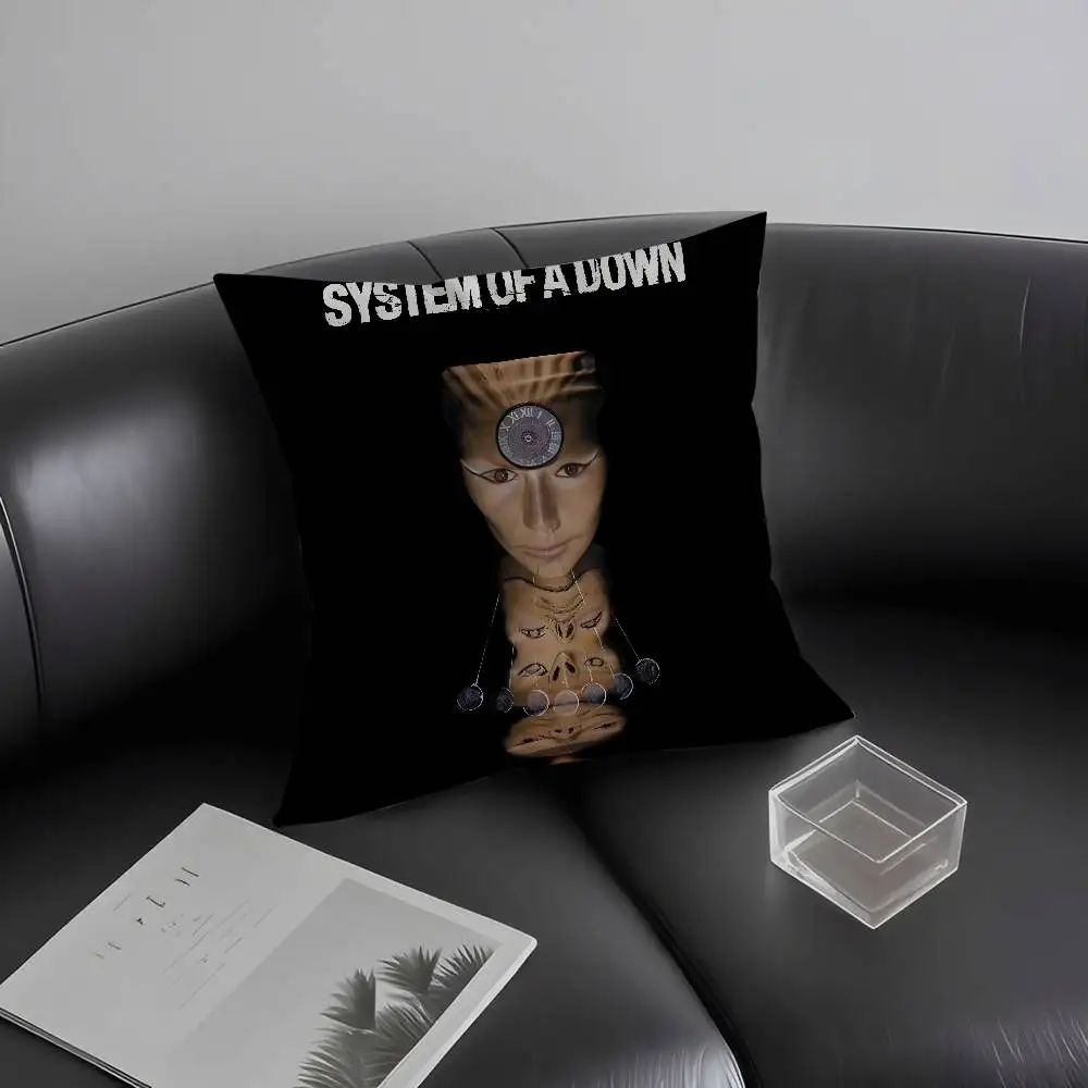 S-System of a DownS Band Pillow Case  Plush Fabric Soft  Pillowcase Double Sided Print Cushion Cover Household Gifts