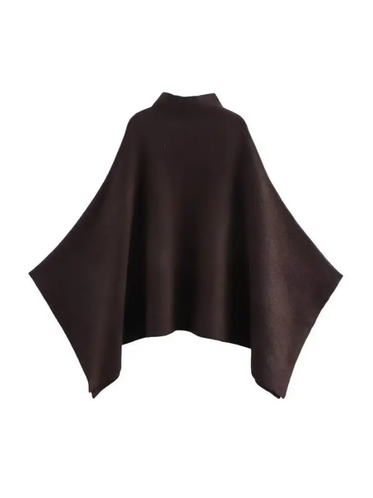 TFAFXY سترات نسائية فضفاضة محبوكة ملابس الشارع الشهير برقبة دائرية على طراز الرأس موضة خريف وشتاء 2025 ملابس خارجية متماسكة