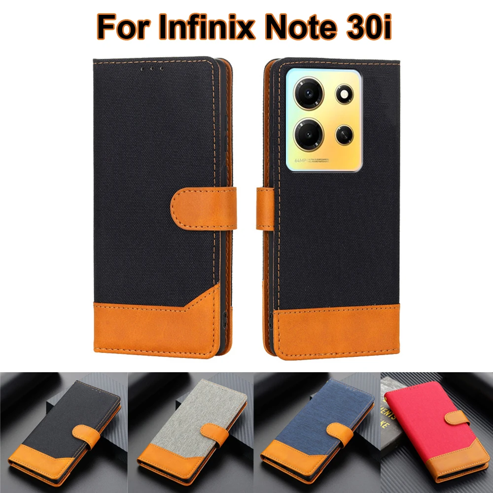 Business Wallet Cover For Infinix Note 30i Case Luxury Leather Flip Case For Estuches De Celualr Infinix Note30i 30 i Etui 6.66