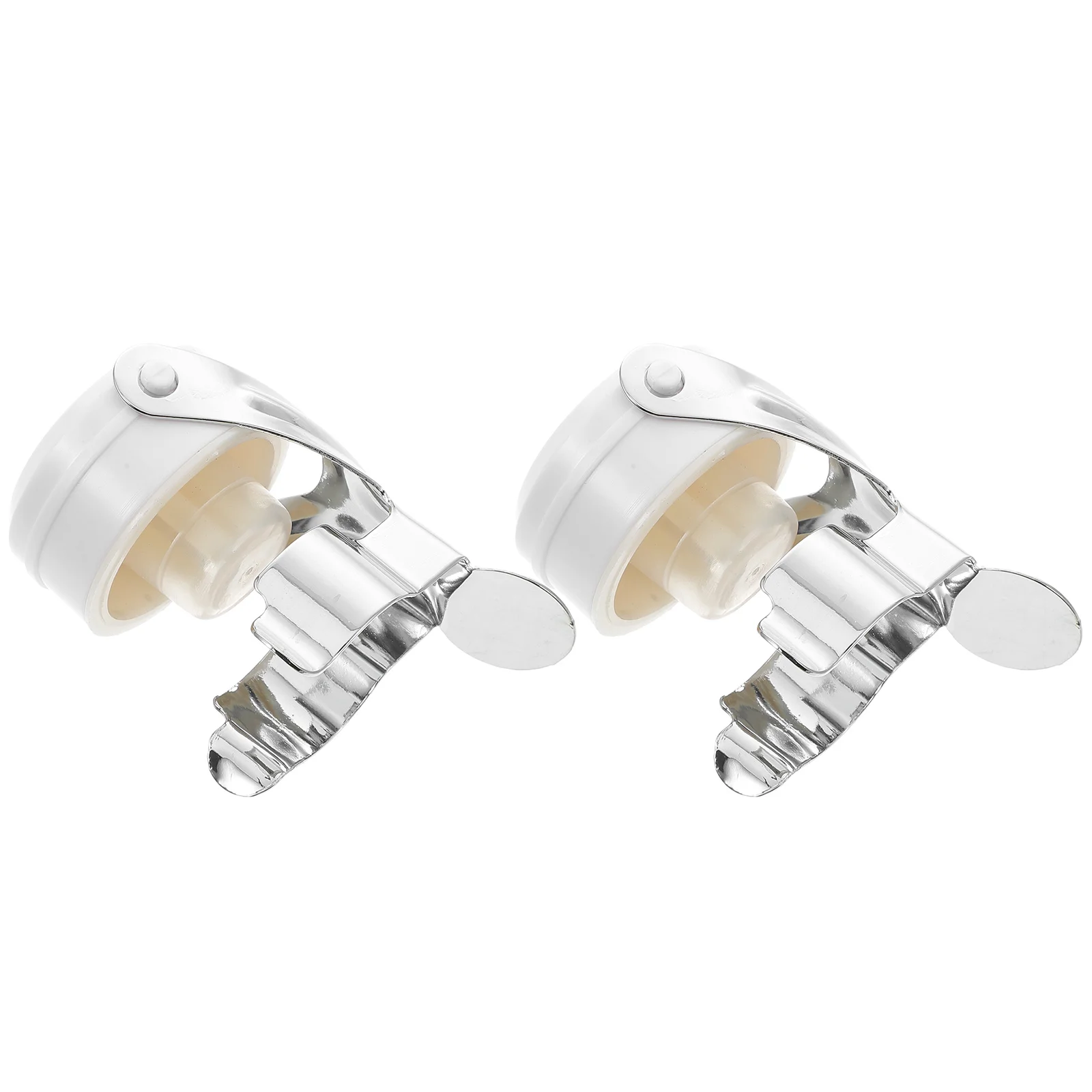 

2pcs Stainless Steel Bottle Stoppers Airtight Seal for Red Beverage Decorative Plug Smooth Edges Kitchen