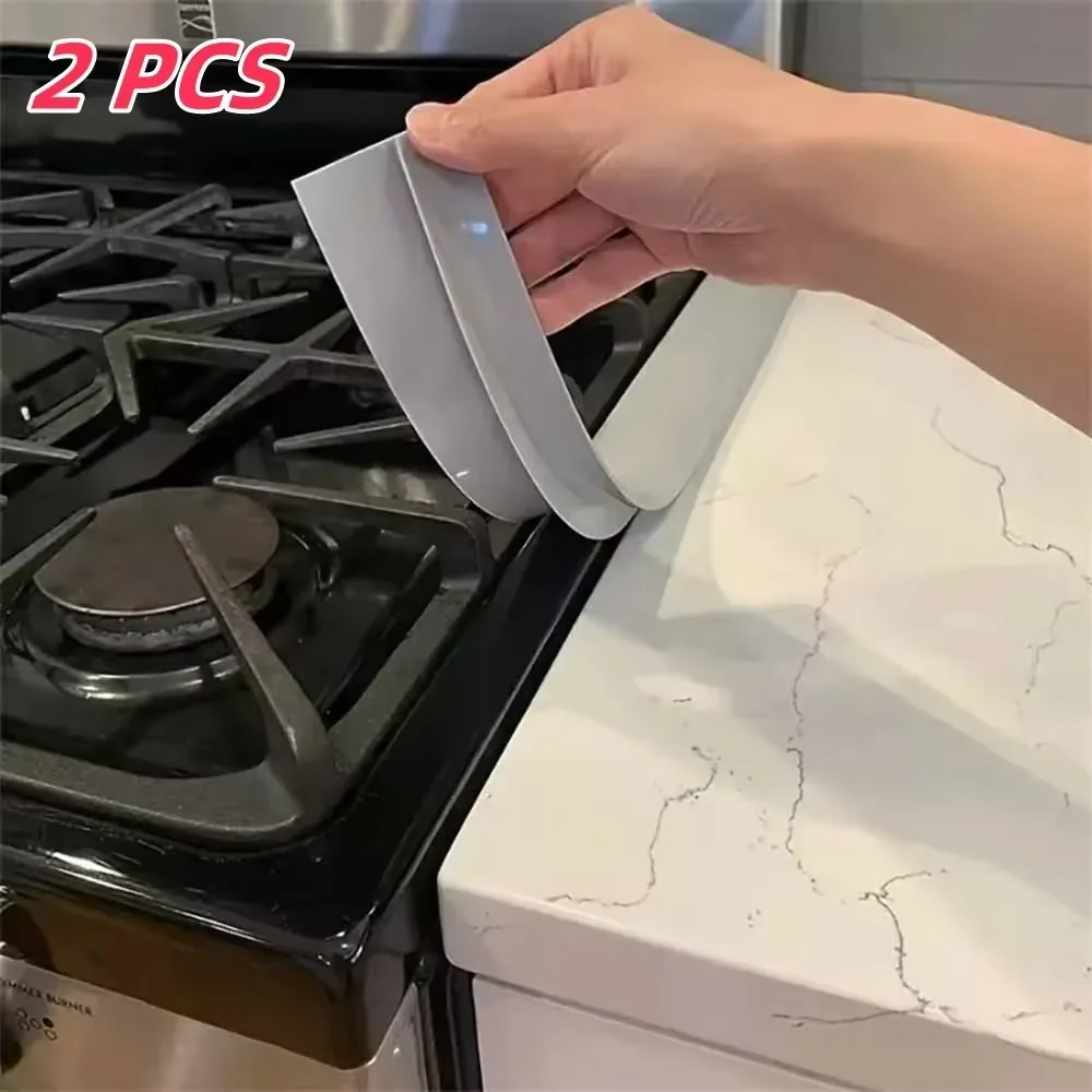 Silicone Gap Sealing Strip Kitchen Stove Gap Cover Oil Prevention Anti-Contamination Gap Seal for Home Improvement