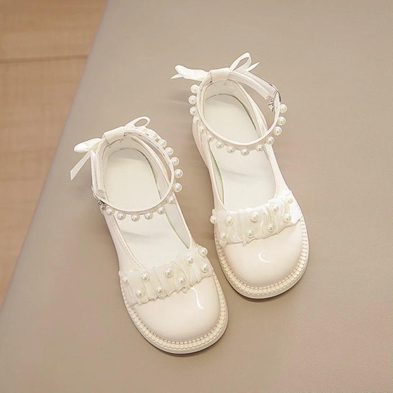 أحذية الفتيات الجلدية الخريف جديد فتاة الأميرة حذاء لينة سوليد الفتيات حذاء واحد موضة أحذية الأطفال أحذية فتاة تنوعا #6