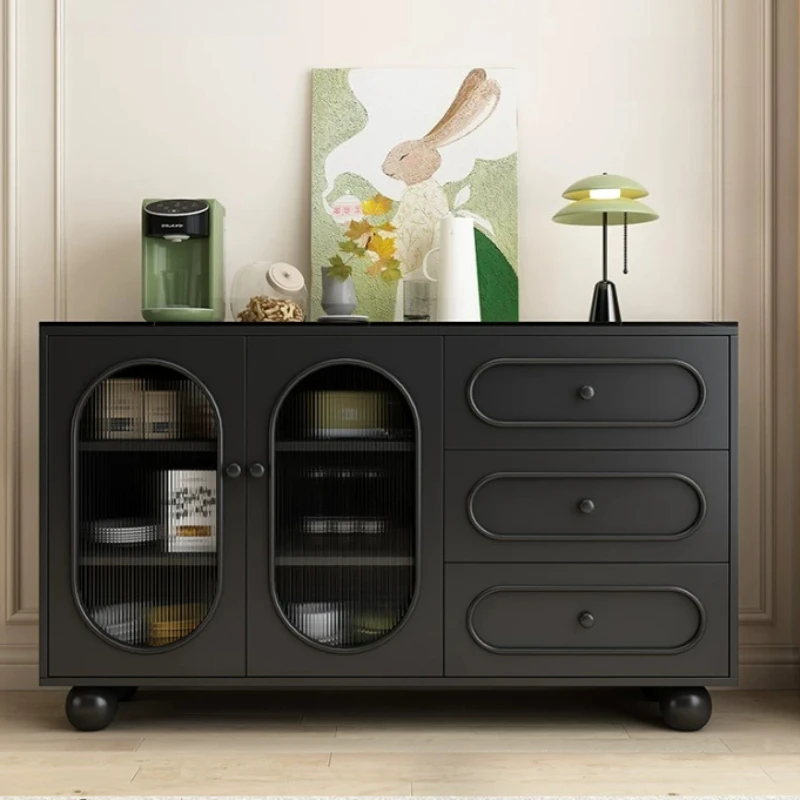 Modern Wall Cabinets Black Display Storage Cupboard Organizer Cabinets Closet Draws Aparador De Salon House Furniture