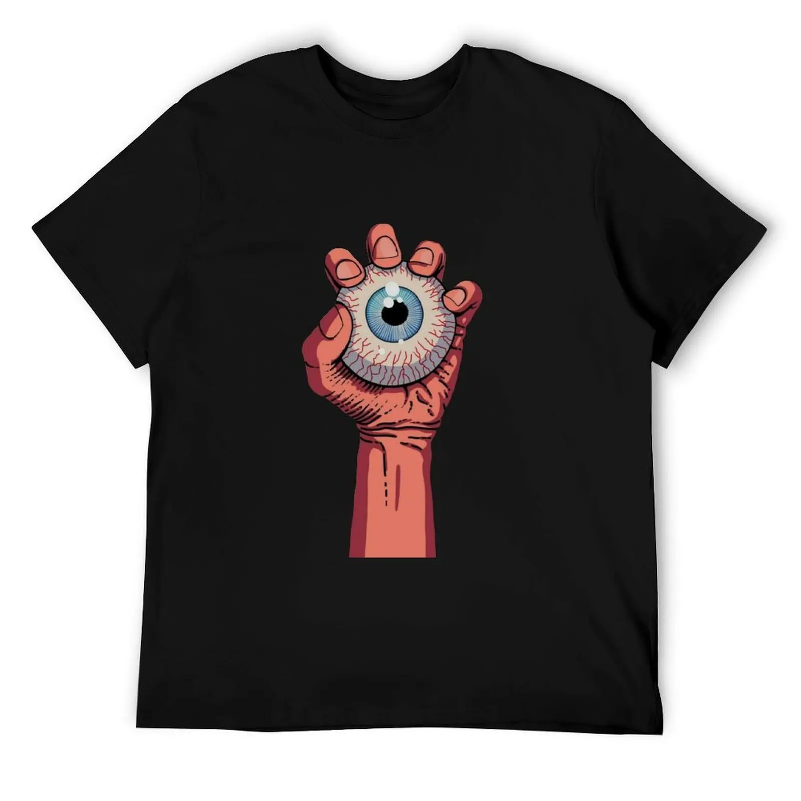 

eyeball in hand eyeball spooky season zombie hand and eye ball all seeing zombie hand spookyshoppe T-Shirt