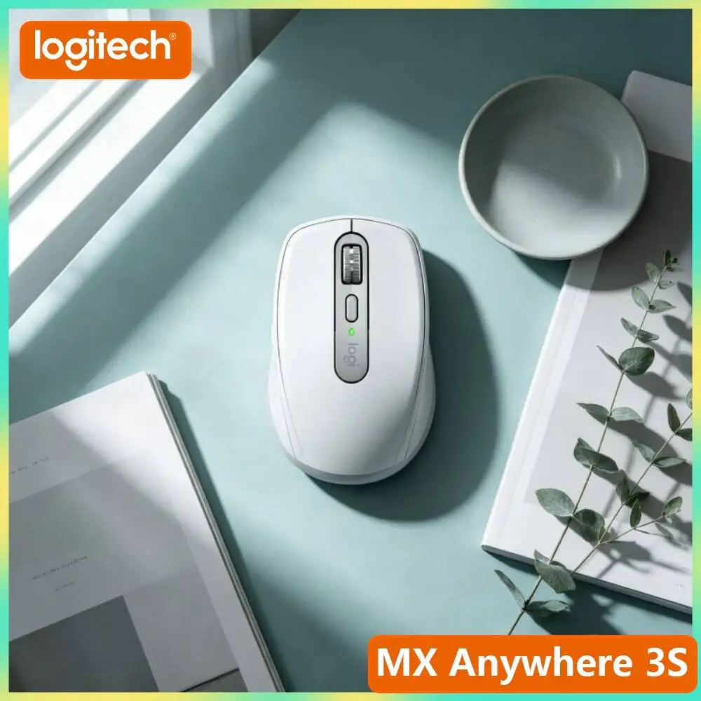High-Performance MX Anywhere 3S - 8000 DPI Darkfield, USB-C Quick Charge, Hyper-Scroll, Great for Multi-Device Perfume Office