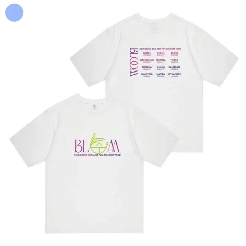 KPOP Y2K EXO D.O.2024 BLOOM T-shirt Summer Women Bat Sleeve Cotton Y2k T-shirt Harajuku 90S Oversize Streetwear