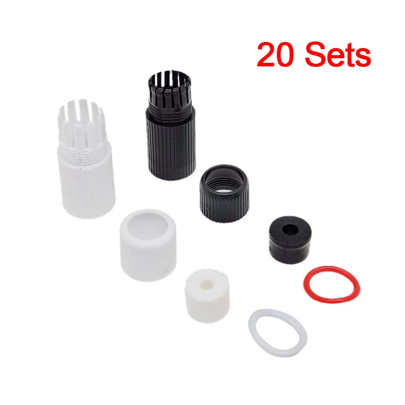 

20PCS Network cable waterproof cap RJ45 Waterproof Connector protector cover For Outdoor Network IP Camera Pigtail Cable