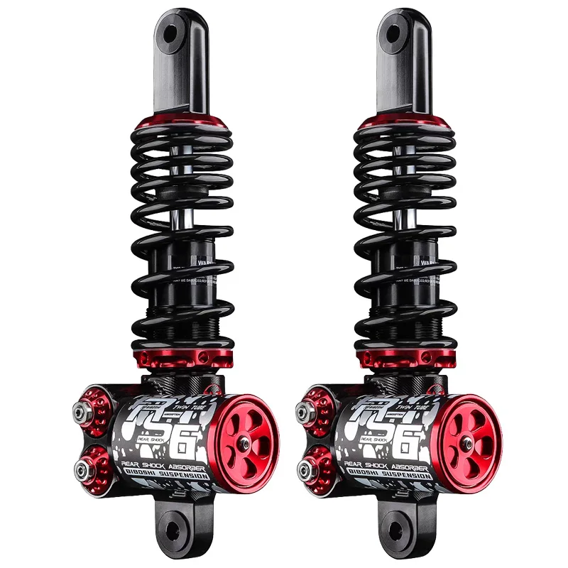 RS6 Nitrogen Cylinder Rear Shock Absorber Installation Hole Spacing 265/285/305/335/340mm Suitable Forpedal Electric Motorcycles