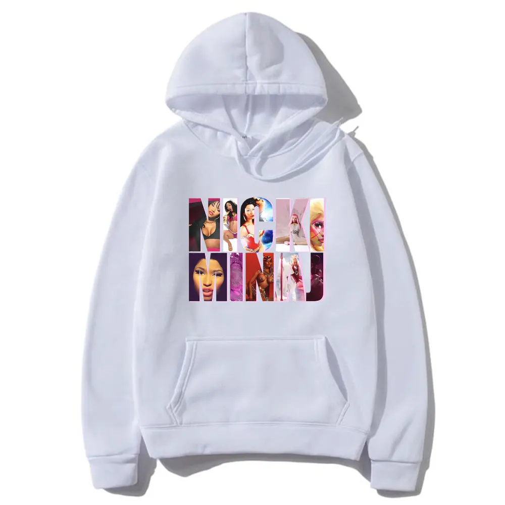 Sudadera con capucha de rapero Nicki Minaj para hombre y mujer, ropa de calle Vintage Unisex, de gran tamaño, con Álbum de Música, estilo Hip Hop, años 2007 a 2024