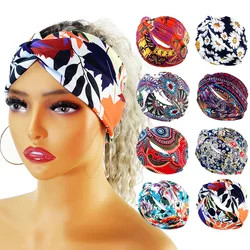 New Women Printed knot turban Indian Muslim Headwraps Chemo Cap Hijab Beanie Bonnet Head Wrap Bandanas Hair Loss Headscarf